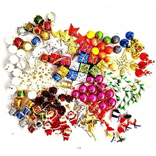 Multicolor Plastic Christmas Tree Decoration Item