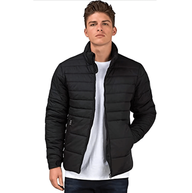 Woolen Black Bomber Jacket For Men