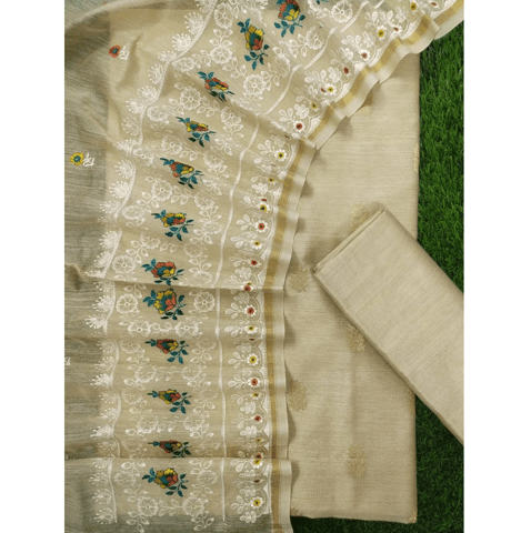 Moonga Silk Handloom Banarasi Suit Fabric | Suit fabric, Banarasi suit, Silk